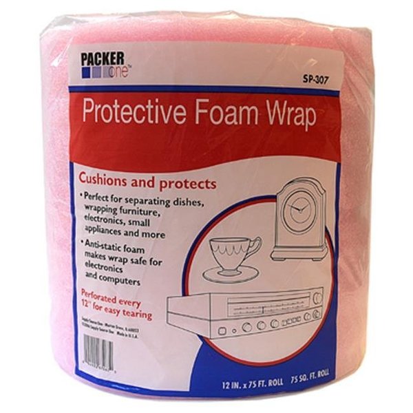 Schwarz Supply Source Schwarz Supply Source 215523 12 in. x 75 ft. Protective Foam Wrap; Pink 215523